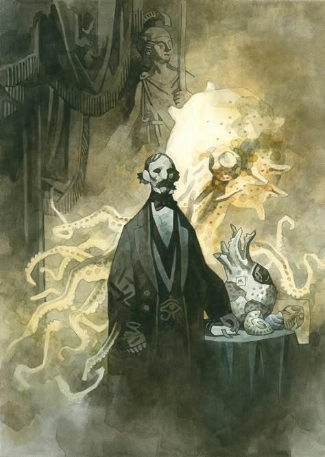 Mike Mignola: Grand Master | Muddy Colors Hellboy Mike Mignola, Mike Mignola Hellboy, Mignola Hellboy, Mignola Art, Mike Mignola Art, Hellboy Art, Hell Boy, Mike Mignola, H P Lovecraft