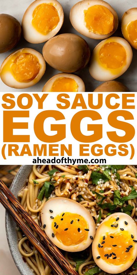 Asian Egg Recipe, Ramen Egg Recipe, Ramen Eggs, Soy Sauce Eggs, Ramen Egg, Liver Care, Pickled Eggs, Soy Recipes, Meatless Main Dishes