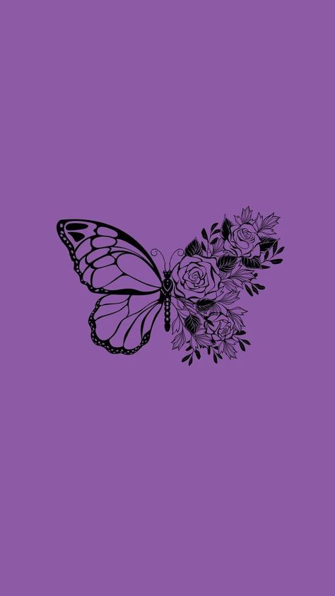 Iphone Wallpaper Violet, Purple Butterfly Wallpaper, Purple Wallpapers, Phone Wallpaper Boho, Beautiful Wallpapers For Iphone, Pretty Wallpapers Tumblr, Iphone Wallpaper Classy, Beautiful Butterflies Art, Butterfly Wallpaper Iphone