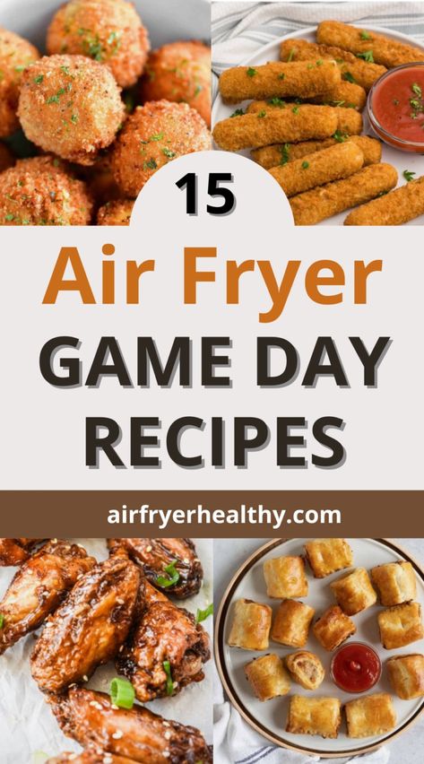 Attention all game day enthusiasts! Ditch the deep fryer and embrace the magic of the air fryer. This collection of air fryer recipes is your ultimate playbook for whipping up crowd-pleasing snacks and appetizers that are crispy, flavorful, and perfect for sharing.

Get ready to impress your guests with healthier alternatives to classic favorites, alongside exciting new air fryer creations. Air Fryer Game Day Snacks, Air Fryer Recipes Snacks Appetizers, Easy Air Fryer Appetizers, Air Fryer Appetizers For Party, Air Fryer Appetizer Recipes, Air Fryer Appetizers, Frozen Turkey Meatballs, Sweet Chili Chicken Wings, Broccoli Cheese Bites