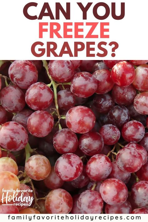 How To Freeze Grapes, How To Freeze Fruit, Red Grapes Recipes, Freezing Grapes, Can You Freeze Grapes, Frozen Grapes Recipe, Freeze Grapes, Freeze Veggies, Freezing Recipes