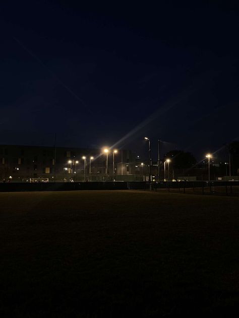 Football Pitch At Night, Dark Football Aesthetic, Football Dark Aesthetic, Natalie Scatorccio, Football Lights, Football Aesthetic, Night Views, Pitch Dark, Football Pitch