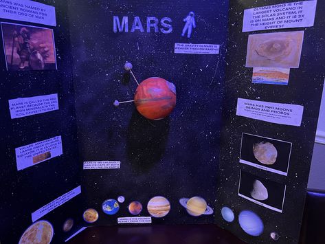 Mars project 3rd grade #mars #solarsystem #planetproject #schoolprojects #3rdgrade #planetearth Mars School Project Ideas, Mars Project Model, Mars Project For Kids, Mars Rover Project, Saturn Project, Mars Model, Mars Project, Planet Project, Mars Poster