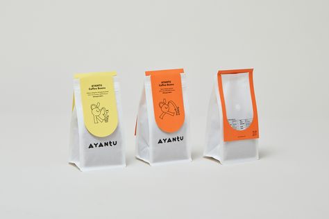 AYANTU COFFEE on Behance Coffee Bean Packaging Design, Coffee Packaging Ideas, Tea Bag Design, Coffee Beans Packaging, Coffee Bean Packaging, Coffee Package Design, Japanese Branding, Coffee Packaging Design, Coffee Bag Design