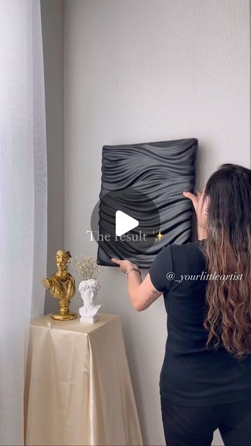 26K views · 1.7K likes | Regiena | Sculpture Artist on Instagram: "The creative process and its final result 💘 do you like art? Visit www.yourlittleartist.shop or just tap the link on my bio! . . . . . interior decor, plaster art, drywall art, 3D art, wall art decor, interior design, sculpture art, aesthetic art   #artforsale #interiordesigner #artistsoninstagram" Sculpture Art Aesthetic, Art Decor Interior Design, Art Decor Interior, 3d Art Wall, Drywall Art, Design Sculpture, Like Art, Plaster Art, The Creative Process