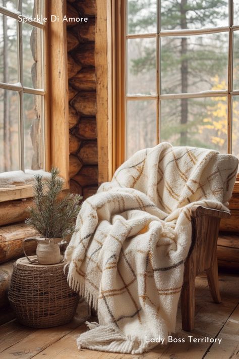 Embrace the warmth of this beautiful boho chic throw blanket, elegantly draped over a rustic chair in a cozy cabin. With its stylish plaid pattern and soft texture, this blanket adds a touch of warmth and charm to any home decor. Perfect for chilly days, this throw is not just functional but also a beautiful accent piece that enhances your living space. Cozy Sherpa Blanket, Beige Boho Throw Blanket, Red Boho Throw Blanket, Boho Leopard Print Blanket, Field And Stream Cozy Sherpa Blanket, Rustic Chair, Cozy Cabin, Plaid Pattern, Soft Textures