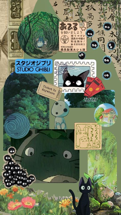 #studioghibli #ghibli #ghibliaesthetic Disney Stained Glass, Studio Ghibli Background, Artsy Background, Iphone Wallpaper Kawaii, Collage Phone Case, Iphone Homescreen Wallpaper, Studio Ghibli Art, Funny Phone Wallpaper, Iphone Wallpaper Themes