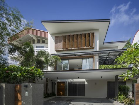 Malaysia Home Design, Malaysian House, Singapore House, Modern Tropical House, Mount Sinai, House Floor Design, House Design Pictures, Bungalow Design, Tropical House