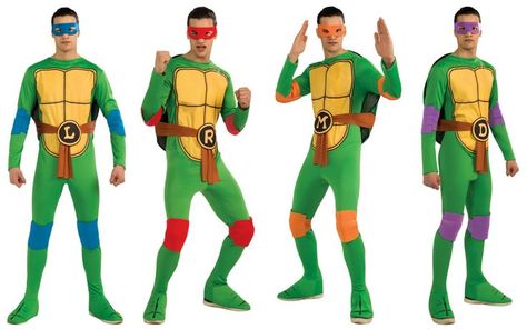 Teenage Mutant Ninja Turtles Raph, Costume Ideas For Groups, Teenage Mutant Ninja Turtles Costume, Groups Of 4, Ninja Turtle Costume, Costume Guide, Ladybug Costume, Turtle Costumes, Green Costumes