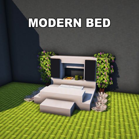 Minecraft Modern Bed ✅ Follow for OP Minecraft Builds 📢 Share with your Friends 💬 Rate this Build 1-10 🔖Tags 🔖 #minecraft #minecraftbuilds #minecrafters #minecraftpe #minecraftmemes #mınecraftideas #minecraftbuild #minecraftbuilding #minecraftbuilding #minecrafttutorial #minecraftonly #mcpe #minecraftpc #minecraftcreations #minecraftdaily #minecraftdesign #minecraftjava #minecrafts #minecraftyoutuber #gaming Minecraft Bed Ideas Modern, Minecraft Bedroom Ideas Modern, Minecraft Modern Decoration, Minecraft Bathroom Ideas Modern, Modern Bed Minecraft, Minecraft Conversation Pit, Minecraft Closet Design, Minecraft Bedroom Modern, Modern Bedroom Minecraft