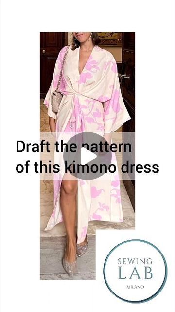 SewingLabMilano on Instagram: "Draft the pattern of this kimono dress  #sewingpattern  #sewing #sewinglessons #patternmakingtutorial #sewingcourse #patternmaking #patternmakinglessons #patternmakingclass #fashiondesignstudent #patternmakingstudent #sewingstudent #teachingpatterns #freesewingpatterns #lovesewing #sew #sewinglabmilanoeasysew #easypattern #kimono #kimonostyle #dress" Kimono Dress Sewing Pattern, Kimono Dress Diy, Kimono Dress Pattern, Kimono Sewing Pattern, Teaching Patterns, Pattern Making Tutorial, Sewing Courses, Sewing Lessons, Dress Sewing Pattern