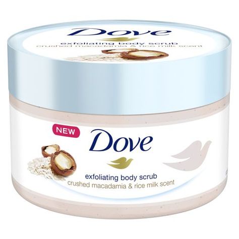 Dove Body Polish, Skin Care Wrinkles, Exfoliating Body Scrub, Rice Milk, Body Polish, Exfoliating Scrub, Body Scrubs, Shower Routine, Body Exfoliator