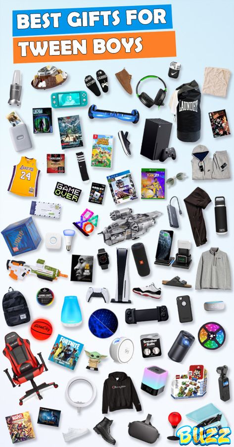 Gifts For Tween Boys | Toybuzz Best Gifts For Tweens Gifts For 13 Year Boy, Gifts For College Boys, Christmas Presents For Girls, Best Gifts For Boys, Couple Presents, Christmas Bucket, Gifts For Teen Boys, Christmas Gifts For Boys