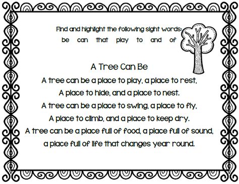 Five for Friday~ Zoo-A-Palooza Stations and Printables Tree Poems Preschool, Tree Activities, Poetry Notebook, Preschool Poems, Tree Poem, Doodle Bugs, Classroom Science, Spring Kindergarten, Tree Theme