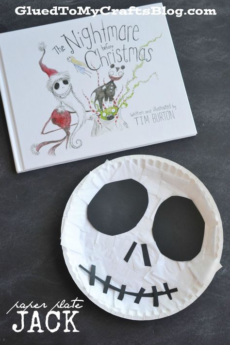 Nightmare Before Christmas Arts And Crafts, Jack Skellington Crafts For Kids, Disney Halloween Crafts For Kids, Nightmare Before Christmas Crafts Kids, Nightmare Before Christmas Activities, Nightmare Before Christmas Crafts, Skeleton Crafts, Nightmare Before Christmas Kids, A Nightmare Before Christmas