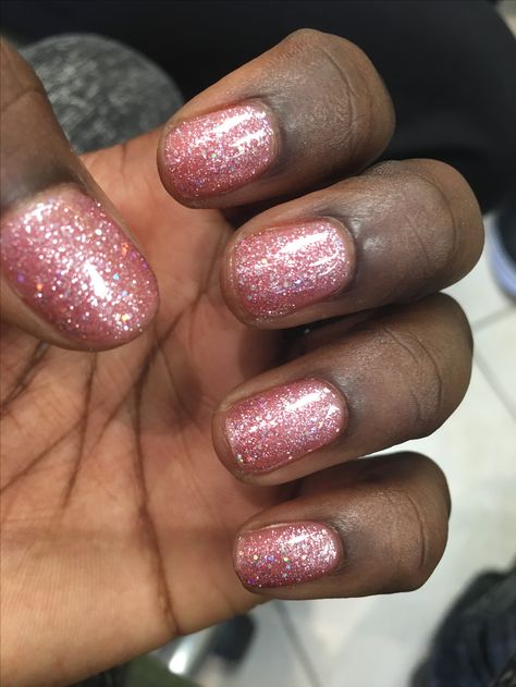 Pink Shellac Nails, Sparkly Pink Nails, Pink Shellac, Kids Nail Designs, Pink Sparkles, Short Gel Nails, Sparkle Nails, Shellac Nails, Pink Nail Designs