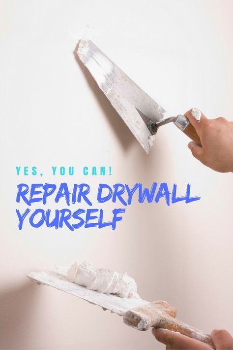 If your walls have major dents or blemishes, you might be wondering how to repair drywall.  While a professional contractor is better for putting up new walls or doing major repairs, repairing drywall can be a DIY job—at least, with some guidance. So strap on your tool belt and check out these steps to learn how to repair drywall yourself. Repairing Drywall, Diy Home Improvement Hacks, Kitchen Renovation Cost, How To Patch Drywall, Drywall Repair, Repair Guide, Homemade Tools, Diy Home Repair, Tool Belt