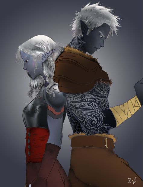 Male fermale drow barbarian dungeon and dragons white tattoos Female Drow Barbarian, Drow Barbarian, Dragons Character Design, Female Drow, Drow Male, White Tattoos, Dark Elves, Dungeon And Dragons, Dnd Races