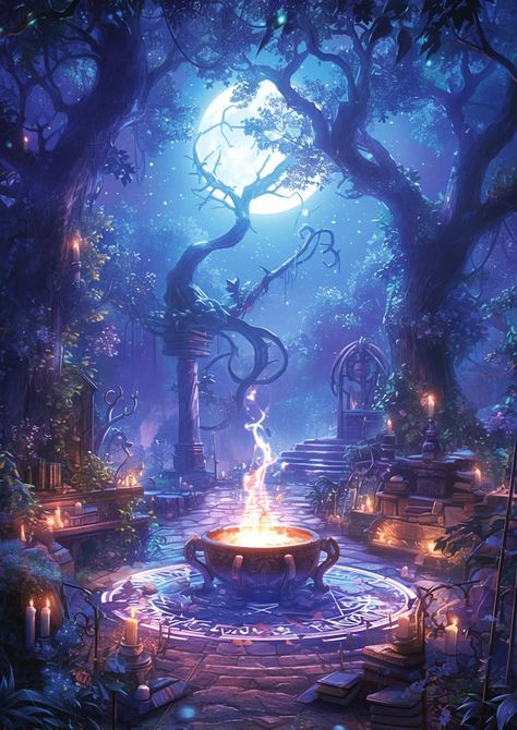 Mystical Art Magic, Mystic Aesthetic, Interior Design Timeless, Enchanted Landscape, Mystical Pictures, Witch Forest, Mystical Aesthetic, Fantasy Settings, French Interior Design