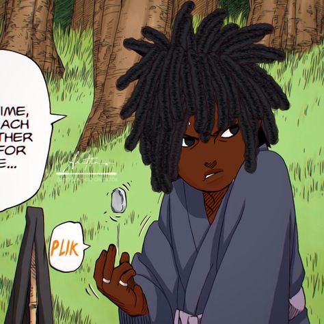 Black Madara, Black Uchiha, Black Naruto, Blk Edits, Black Profile, Poc Edits, Black Dreads, Black Edits, Black Anime Guy