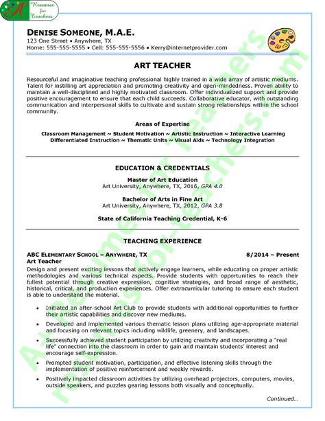 Art Teacher Resume Sample Art Teacher Resume, Teacher Cover Letter, Job Cover Letter Examples, Teaching Cover Letter, Application Letter For Teacher, Teacher Cover Letter Example, Teaching Plan Templates, Cover Letter Example Templates, Teacher Introduction Letter