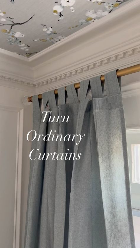 productofgracedesigns on Instagram: Custom drapes on an ikea budget! I started by tripling up these ikea Lenda curtains for lots of extra width. I added pleat tape across the… Ikea Lenda Curtains, Ikea Drapes, Lenda Curtains, Window Dressing, Custom Drapes, Home Economics, Diy Renovation, Living Room Style, Window Wall