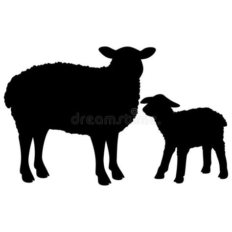 Animal Sillouettes, Sheep Silhouette, Cricut Animals, Biblical Costumes, Sheep Ears, Sheep Logo, Ward Christmas Party, Nativity Silhouette, Shirt Decals