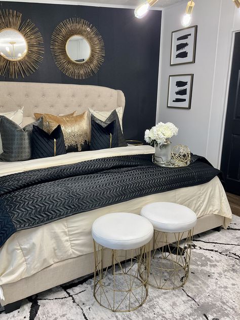 Beige And Black Bedroom Ideas Glam, Minimal Glam Bedroom, Elegant Bedrooms With Leopard Print Bedding, Diva Bedroom Ideas, Glam Pillows Beds, Grey Glam Bed, Modern Glam Bedroom Bed Bath & Beyond, Cozy Glam Bedroom, Boho Glam Bedroom