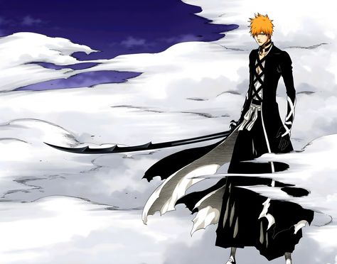 #bleach #ichigo #ichigobankai Bleach Ichigo Bankai, Ichigo Bankai, Tensa Zangetsu, Ichigo Kurosaki Wallpaper, Ichigo Manga, Orihime Inoue, Colored Manga, Bleach Anime Art, Kurosaki Ichigo