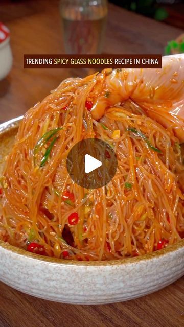 Wayne Shen on Instagram: "Easy & quick Sichuan style spicy glass noodles recipe in China, do you want to try? #easyrecipes #noodles #chinesefood #spicyfood #cooking" How To Cook Glass Noodles, Spicy Glass Noodles, Glass Noodles Recipes, Glass Noodle Recipes Easy, Food For Sick People, Glass Noodle Recipes, Sichuan Recipes, Glass Noodles Recipe, Rice Noodle Recipes