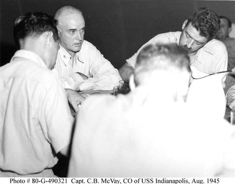 USS Indianapolis - Shark Attacks Uss Indianapolis, Shark Attacks, Rear Admiral, Delta Force, 30 July, Naval Academy, Canadian History, Today In History, Historical Photos