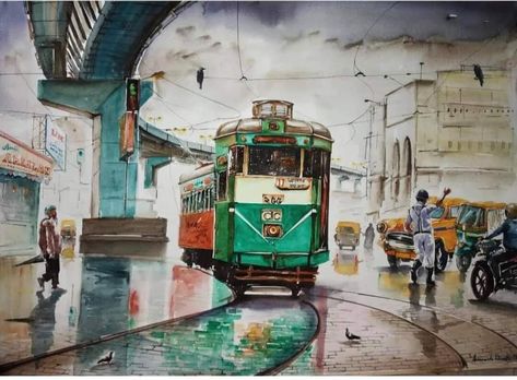 Calcutta – The ‘City of Joy’ that Millions Love – Travels With Passion Avengers Movie Posters, Master Watercolor, Scene Drawing, East India Company, British Empire, Watercolor Paintings Easy, Landscape Art Painting, Art Painting Gallery, Nature Art Painting