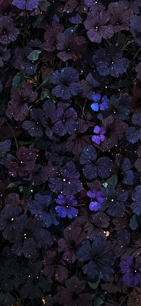 Dark Purple Aesthetic Wallpaper Iphone, Dark Purple Wallpaper Iphone, Purple Aesthetic Homescreen, Wallpapers Flowers, Mushroom Wallpaper, Purple Flowers Wallpaper, Dark Wallpapers, View Wallpaper, Pretty Backgrounds