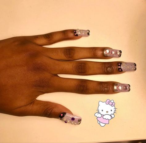 2000s nails, y2k nails, trashy y2k nails, nail inspo, nails, snooki nails Snooki Nails, Trashy Y2k Nails, 2000s Nails, Nails Y2k, Y2k Nails, Trashy Y2k, Nails Nail, Nail Inspo, Nails