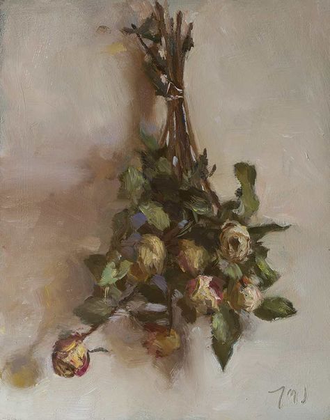 daily painting titled Dried roses - click for enlargement Painting A Day, Dried Roses, Classical Realism, Drying Roses, Painted Roses, Life Paintings, Flower Paintings, Daily Painting, Hyperrealism