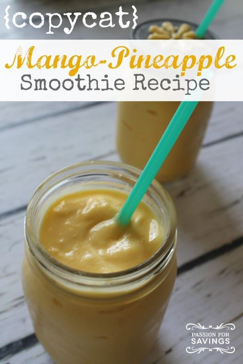 Mcdonalds Mango Pineapple Smoothie Recipe Mango Pineapple Smoothie Recipe, Pineapple Smoothie Recipes, Mango Pineapple Smoothie, Nutribullet Recipes, Mango Pineapple, Pineapple Recipes, Smoothie Prep, Pineapple Smoothie, Mango Smoothie