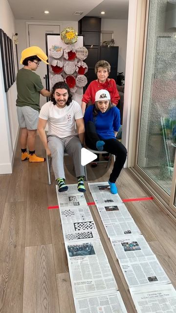 3,482 likes, 10 comments - gettishow on April 15, 2024: "Racing Newspaper Challenge 📰 #familygames #funpartygames #getti". Go, Okay, Maximus, Socks, Sausage Family Game Night Challenges, Game Ideas For Adults Party, Quoits Game Diy, Plinko Game Diy, Fun Family Olympic Games, Diy Sling Puck Game, Pie In Face Game, Toilet Paper Race Game, Games At Home For Kids