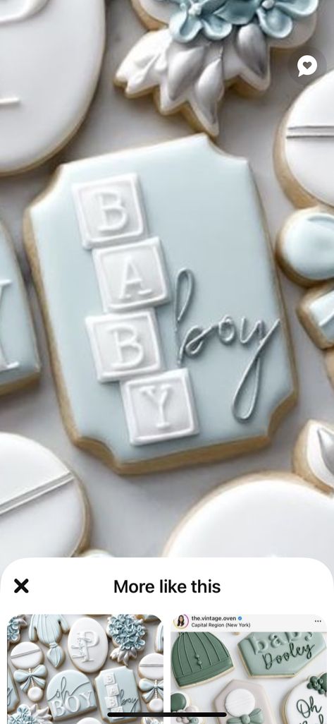 Airplane Baby Shower Cookies, Stroller Cookies Decorated, Baby Boy Shower Cookies Decorated, Baby Shower Cookie Cake, Jojo Cookies, Baby Boy Cookies Decorated, Simple Baby Shower Cookies, Blue Baby Shower Cookies, Winter Baby Shower Cookies