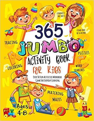 365 Jumbo Activity Book for Kids Ages 4-8: Over 365 Fun Activities Workbook Game For Everyday Learning, Coloring, Dot to Dot, Puzzles, Mazes, Word Search and More!: Slayer, Activity: 9781731552501: Amazon.com: Books Dot To Dot Puzzles, Kids Word Search, Activity Workbook, Stefan Zweig, John Kerry, Dot To Dot, Free Pdf Books, Book For Kids, Learning Colors