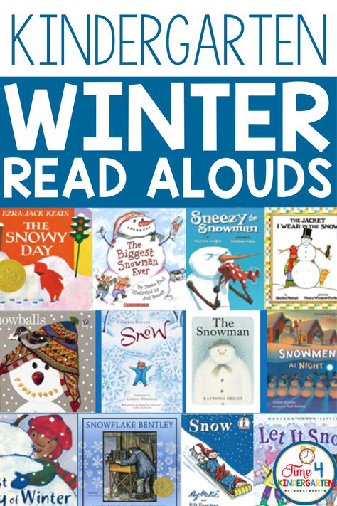 Preschool Read Alouds, January Read Alouds, Winter Reading Activities, Read Alouds Kindergarten, Winter Read Alouds, Reading School, January Books, Emergent Literacy, Toddler Board