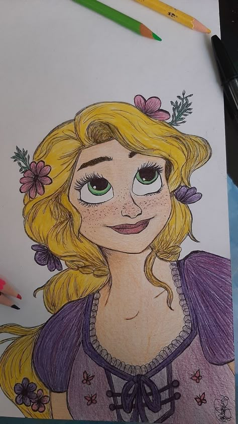 🙂follow me Painting Illusions, Rapunzel Drawing, Hand Painting, Insurance Company, Tech Design, Colored Pencil, Optical Illusions, Digital Products, Rapunzel