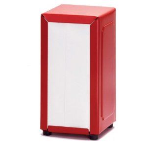 Amazon.com: Full Size Red Napkin Holder Dispenser: Kitchen & Dining 50s Diner Kitchen, Bunny Napkin Fold, Napkin Holders & Dispensers, Cloth Napkin Folding, Diner Decor, Red Napkins, Movie Decor, Napkin Dispenser, Napkin Folding