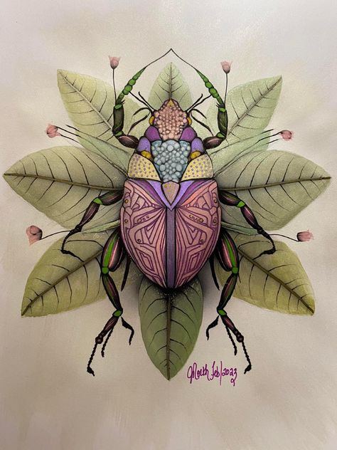 Gcse Resources, Insect Print, Cool Bugs, Beetle Bug, Bugs And Insects, Alcohol Markers, Wood Gifts, Botanical Art, Art Classes