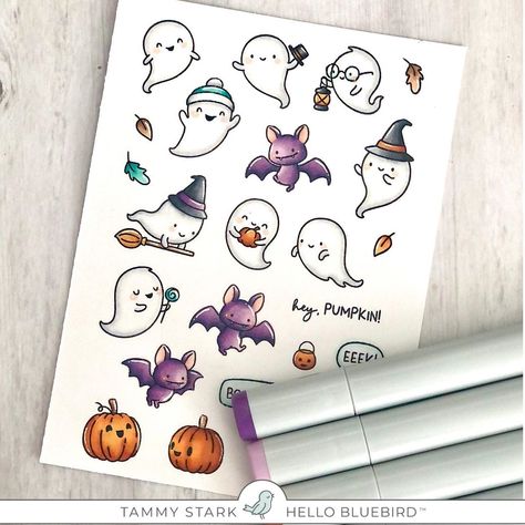 Ghost Lettering, Postcard Album, Diy Dice, Hello Bluebird, Carte Halloween, Card Making Templates, Animal Letters, Album Diy, Embossed Paper