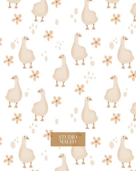 Look how cute they are !! Goose pattern, now available ! . #repeatpattern #repeatpatterns #fabric #fabricrepeat #kidsclothing #kidsfashion #patterndesign #fabricpattern #seamlesspattern #textiledesign #textilepattern Goose Wallpaper, Goose Pattern, Flowers Pastel, Fabric Home Decor, Textile Patterns, Kids' Fashion, Repeating Patterns, Textile Design, Pastel Colors