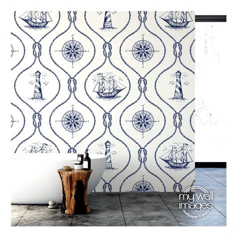 Harness the ocean with our nautical wallpaper!  Shop MyWallImages.com for this and more nautical wallpapers. #summerdecor #vrbodecor #beachhouse #beachdecor Ship Wallpaper, Sailor Vintage, Nautical Wallpaper, Wallpaper Wall Decor, Wallpaper Shop, Wallpaper Wall, Pitcairn Islands, Seychelles, Mozambique