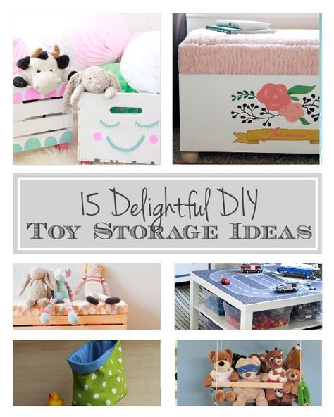 15 Delightful DIY Toy Storage Ideas to keep your house organized! | littleredwindow.com Kids Playroom Ideas Diy, Anniversary Centerpieces, Toy Storage Ideas, Diy Cupcake Stand, Diy Toy Storage, Diy Cupcake, Diy Cupcakes, Dressers Makeover, Work Diy