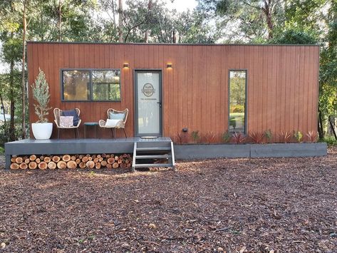 Available Cabins | Relocatable Homes For Sale | Ironbark Cabins Tiny Homes Australia, Small Modular Homes, Tiny House Australia, Buy A Tiny House, Home Water Filtration, Tiny Office, Cabin Tiny House, Tiny House Builders, Home View