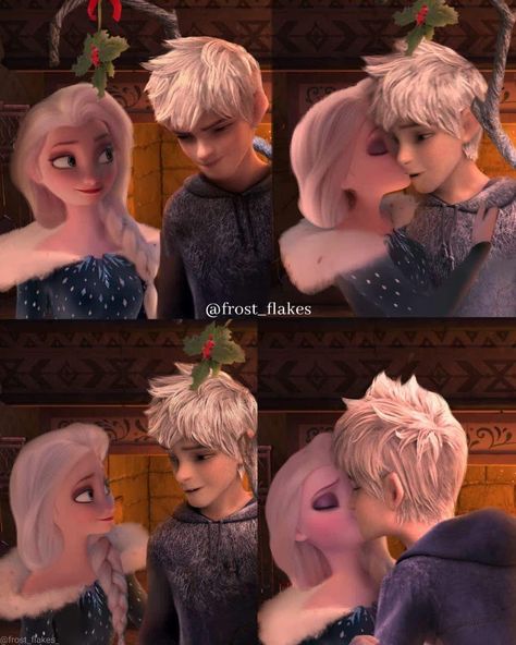 Jelsa Fanart Cute, Jack Frost Drawing, Jelsa Fanart, Christmas Edit, Deep Images, Jack Frost And Elsa, Jack And Elsa, Frozen Pictures, Cartoon Ships