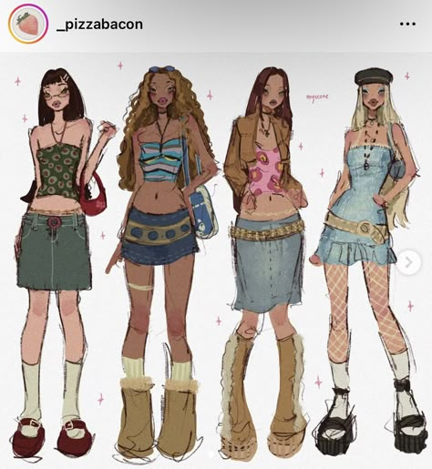 Y2k Fashion Illustration, Dti Fashion Icon, Unrealistic Expectations, Y2k Fairy, Stylish Art, Pretty Drawings, Fashion Design Drawings, Cute Art Styles, Book Art Drawings